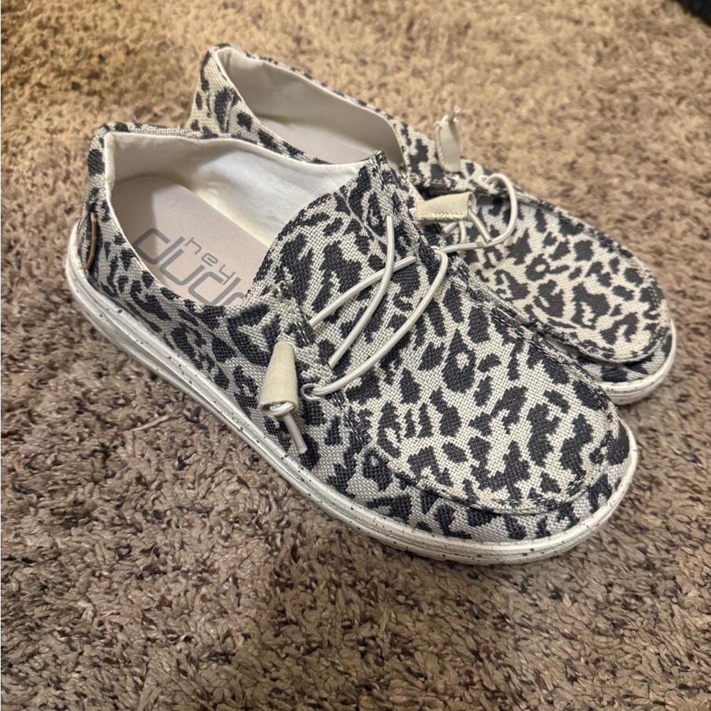 Hey Dude Leopard Print Shoes
